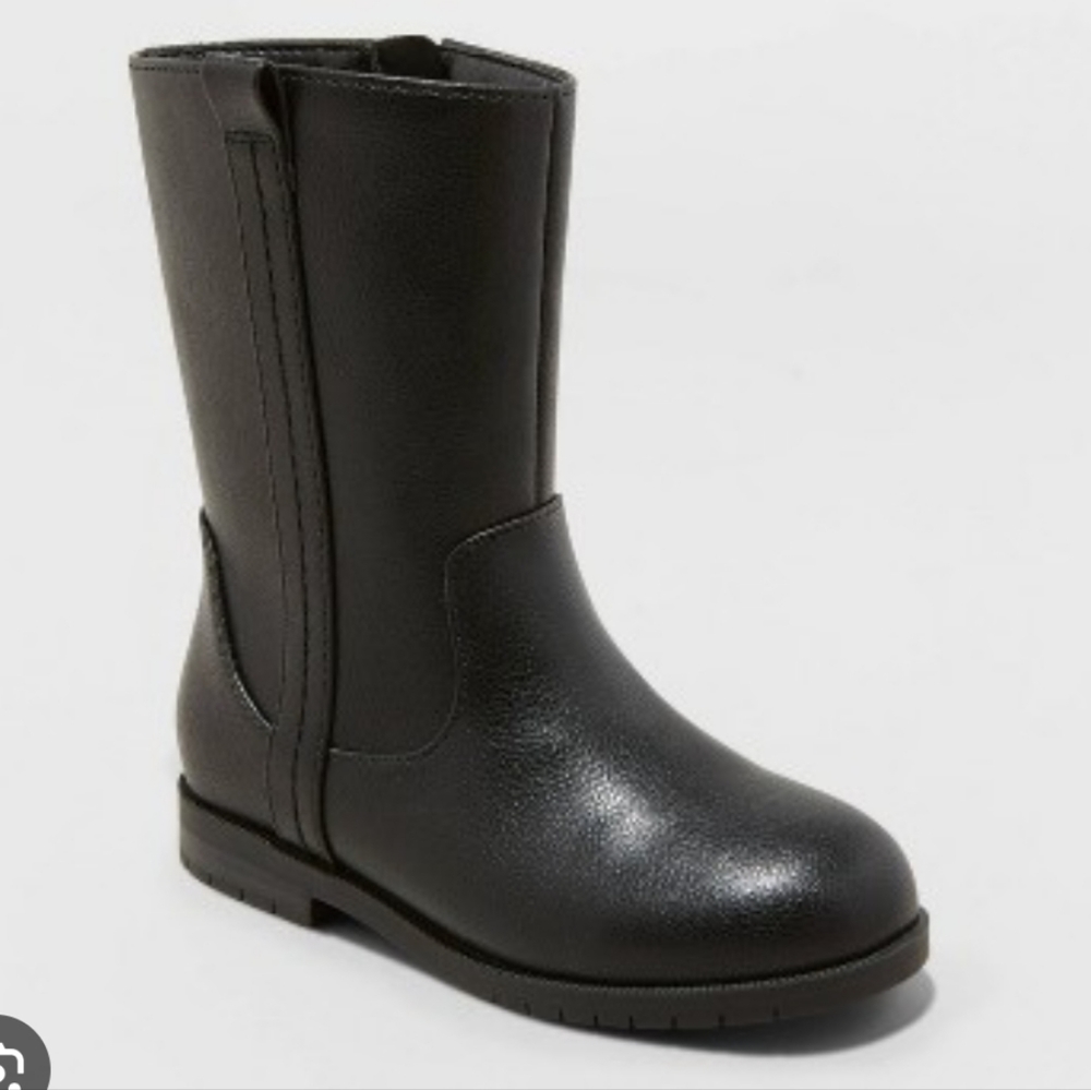 Cat and Jack Black Riding Boots Mimi New 11 Toddler Little Kid